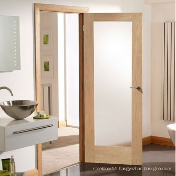 Wooden glazed bathroom door